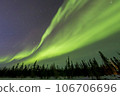 Starry sky and aurora in Yellowknife 106706696