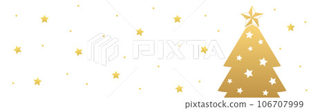 插圖_聖誕樹_金 106707999