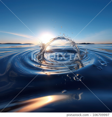 AI-generated images Sea spray, wave ripples, solar flares 106709997