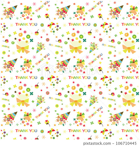 Pattern pattern floral bouquet set THANK YOU 106710445