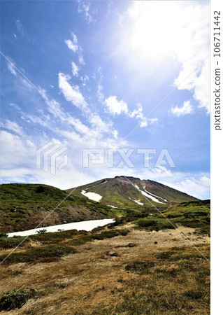 Kamui Mintara, Garden of the Gods, Daisetsuzan, Mt. Asahidake Ropeway, Hokkaido in early summer, July, Mt. Asahidake is a campus on earth 106711442