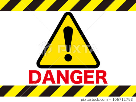 警告、危險、危險、注意、禁止、注意、違規、小心處理、非法、警告、注意、需要注意、建議、感嘆號 106711798