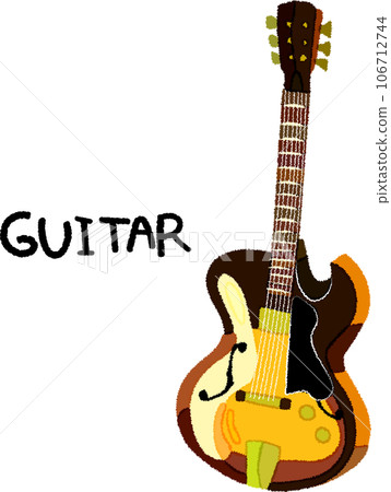 吉他的矢量圖 吉他的矢量圖 106712744