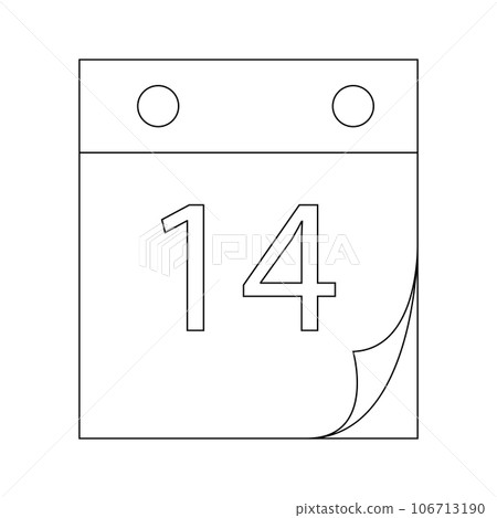 calendar icon vector illustration design 106713190
