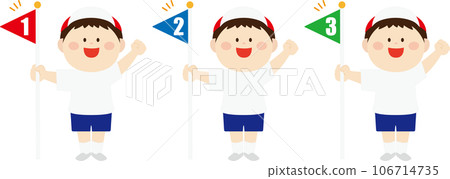 Set of boys with ranking flags 02 106714735