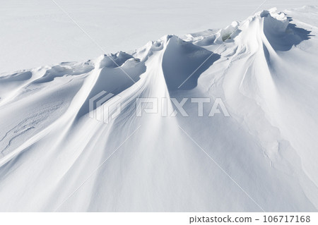 北海道_隆冬時節阿寒湖的神聖渡口和雪紋景觀 北海道_隆冬時節阿寒湖的神聖渡口和雪紋景觀 106717168