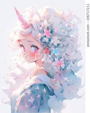 有獨角獸角的女孩 有獨角獸角的女孩 106717211