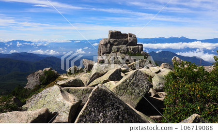 Gojo Rock from the summit of Mt. Kinpu 106719088