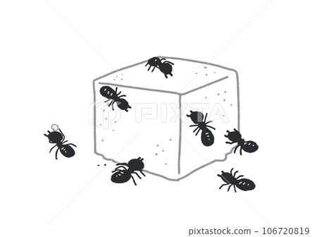 Ants flocking to sugar Ants flocking to sugar 106720819