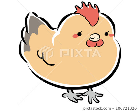 Illustration of Nagoya Cochin (chicken) (female) 106721320