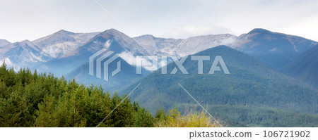 Summer Pirin mountains, Bulgaria banner Summer Pirin mountains, Bulgaria banner 106721902