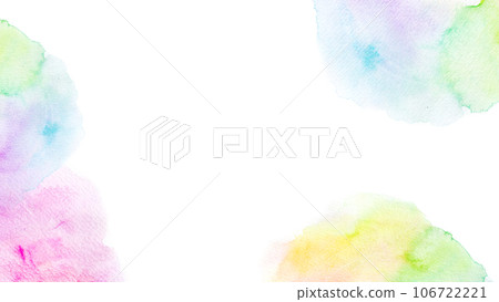 彩虹色柔和的背景材料-水彩紋理 106722221