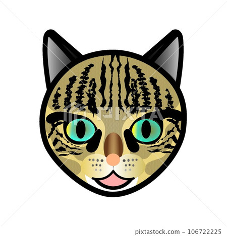 Kijitora 貓臉 GIF 動畫插圖 106722225