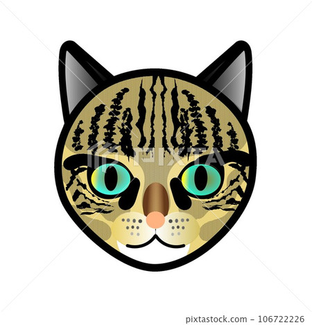 Kijitora 貓臉 GIF 動畫插圖 106722226
