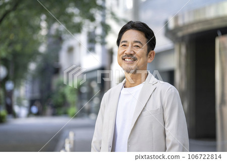Smiling man in his mid-50s Smiling man in his mid-50s 106722814