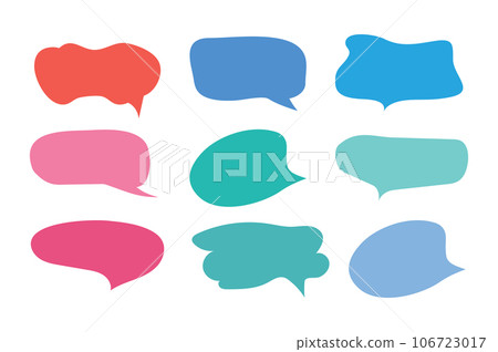 Set of callout, speech bubbles, chats, elements icons, vector illustration. 106723017