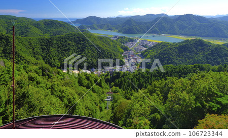 從城崎溫泉索道山頂站2樓頂眺望的景色 106723344