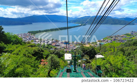 Amanohashidate lift down August summer 1 Amanohashidate lift down August summer 1 106723422