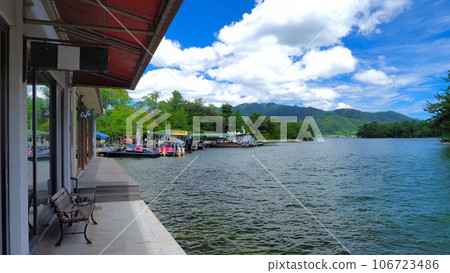 天橋立海鮮橋旁的街道 八月 夏季 1 106723486