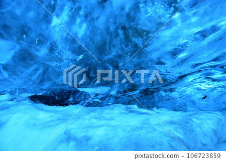 Ice cave, a blue secret in Northern Europe and Iceland Ice cave, a blue secret in Northern Europe and Iceland 106723859