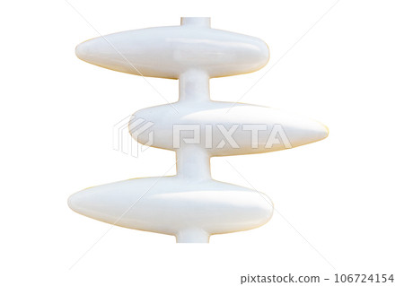 White or grey plastic textured abstract has a rough surface. Oval structure Embossed, same pattern, isolated on white background. attached to the House wall for background or website wallpaper. White or grey plastic textured abstract has a rough surface. Oval structure Embossed, same pattern, isolated on white background. attached to the House wall for background or website wallpaper. 106724154