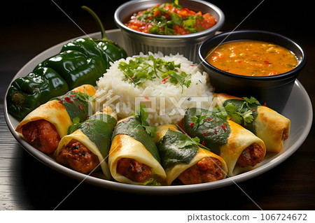 Tantalizing Chiles Rellenos Feast 106724672