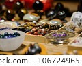 Various natural stone beads for making DIY necklace or bracelet jewelry. 106724965