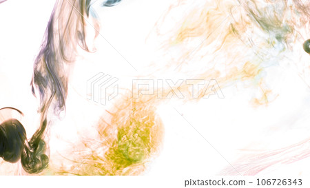 冥想時的精神景觀。水彩抽象背景圖像。 106726343