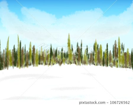 Illustration of winter scenery in nature 106726562