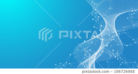 Global network connection concept. Social network communication in the global business concept. Big data visualization. Internet technology illustration. Global network connection concept. Social network communication in the global business concept. Big data visualization. Internet technology illustration. 106726988