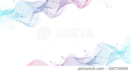 Global network connection concept. Social network communication in the global business concept. Big data visualization. Internet technology illustration. 106726989