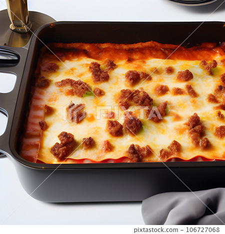 Delicious Lasagna, minced beef bolognese sauce, hot tasty Lasagna with cheese Delicious Lasagna, minced beef bolognese sauce, hot tasty Lasagna with cheese 106727068