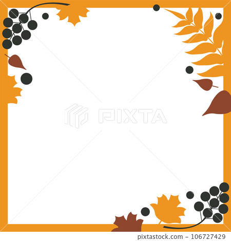 Square frame made of autumn leaves Square frame made of autumn leaves 106727429