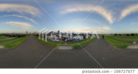 河床360度圖像(360°VR素材) 河床360度圖像(360°VR素材) 106727877