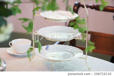 plate for dessert on the table 106728110