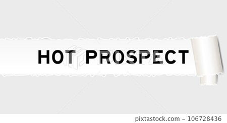 Ripped gray paper background that have word hot prospect under torn part Ripped gray paper background that have word hot prospect under torn part 106728436