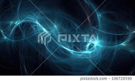 Quantum entanglement, scientific technology abstract concept. AI generated. 106728590