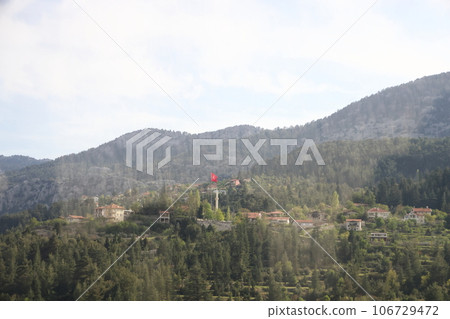 View of the old Turkish city in the Taurus mountains. View of the old Turkish city in the Taurus mountains. 106729472