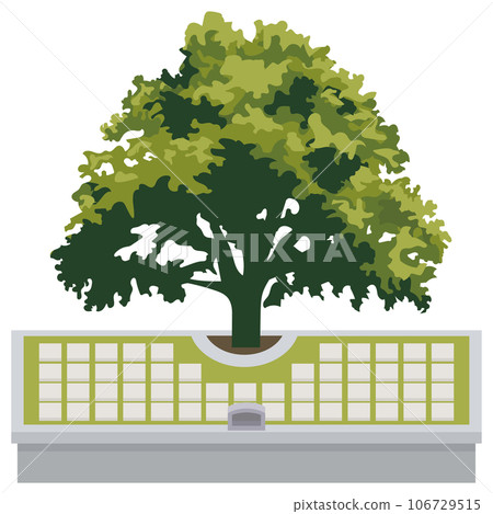 Tree funeral illustration material vector Tree funeral illustration material vector 106729515