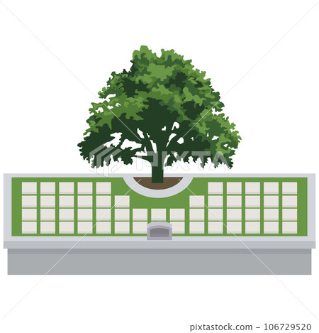 Tree funeral illustration material vector 106729520