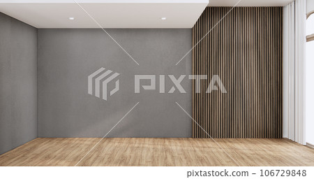 white Empty wooden room, Cleaning japan room interior, 3D rendering 106729848