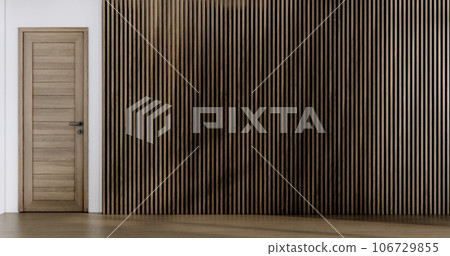 white Empty wooden room, Cleaning japan room interior, 3D rendering 106729855