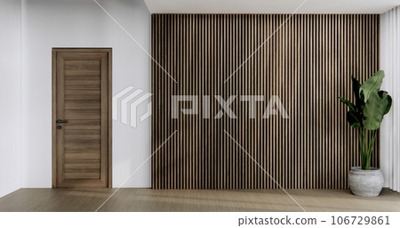 white Empty wooden room, Cleaning japan room interior, 3D rendering white Empty wooden room, Cleaning japan room interior, 3D rendering 106729861