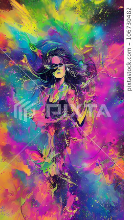 woman with third eye, psychic supernatural senses 106730482