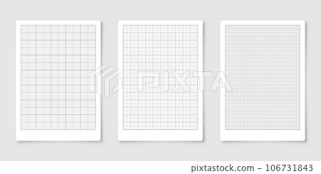 Sheet of graph paper with grid. Millimeter - Stock Illustration  [106731843] - PIXTA