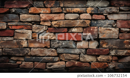 brick wall texture and ackground 106732154