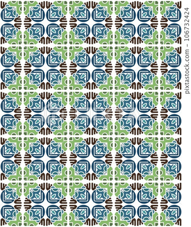 An Illustration of a seamless tile pattern used as wallpaper or background An Illustration of a seamless tile pattern used as wallpaper or background 106732424