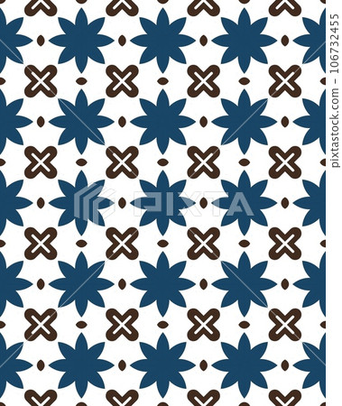 An Illustration of a seamless tile floral pattern used as wallpaper or background An Illustration of a seamless tile floral pattern used as wallpaper or background 106732455
