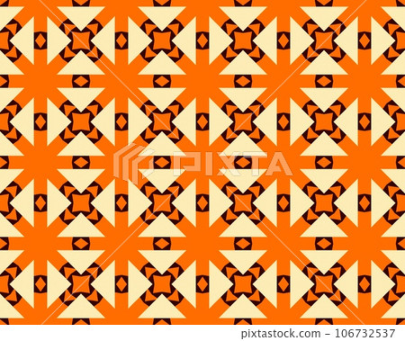 An Abstract Geometric Pattern Seamless art illustration with orange color coral-colored,red, bronze-colored,rust-colored An Abstract Geometric Pattern Seamless art illustration with orange color coral-colored,red, bronze-colored,rust-colored 106732537