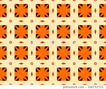 Abstract Geometric Pattern Seamless art illustration with orange color coral-colored,red, bronze-colored,rust-colored Abstract Geometric Pattern Seamless art illustration with orange color coral-colored,red, bronze-colored,rust-colored 106732555